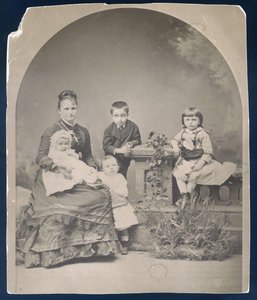 Kate Chopin with Sons Frederick, George, Jean and Oscar by Unknown